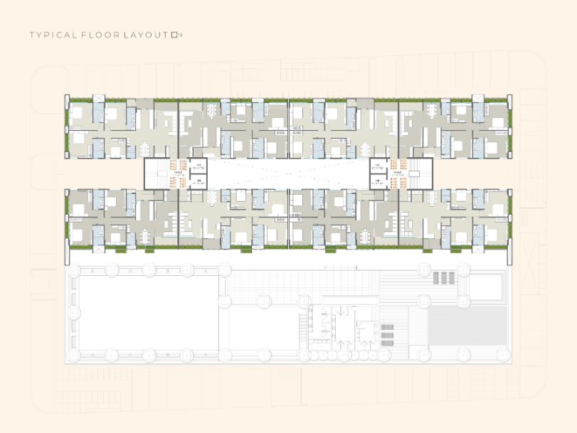  spectraa Block A And B Cluster Plan for Typical Floor