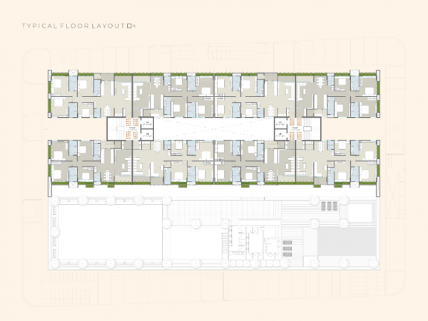 Block A And B Cluster Plan for Typical Floor spectraa Block A And B Cluster Plan for Typical Floor