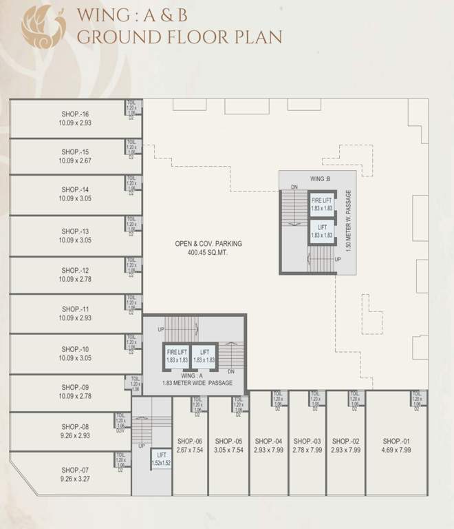 vaikunthdham chsl Block A,B,C,D & E Cluster Plan