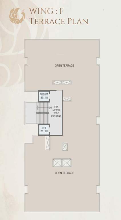  vaikunthdham chsl Block F Terrace Floor Cluster Plan