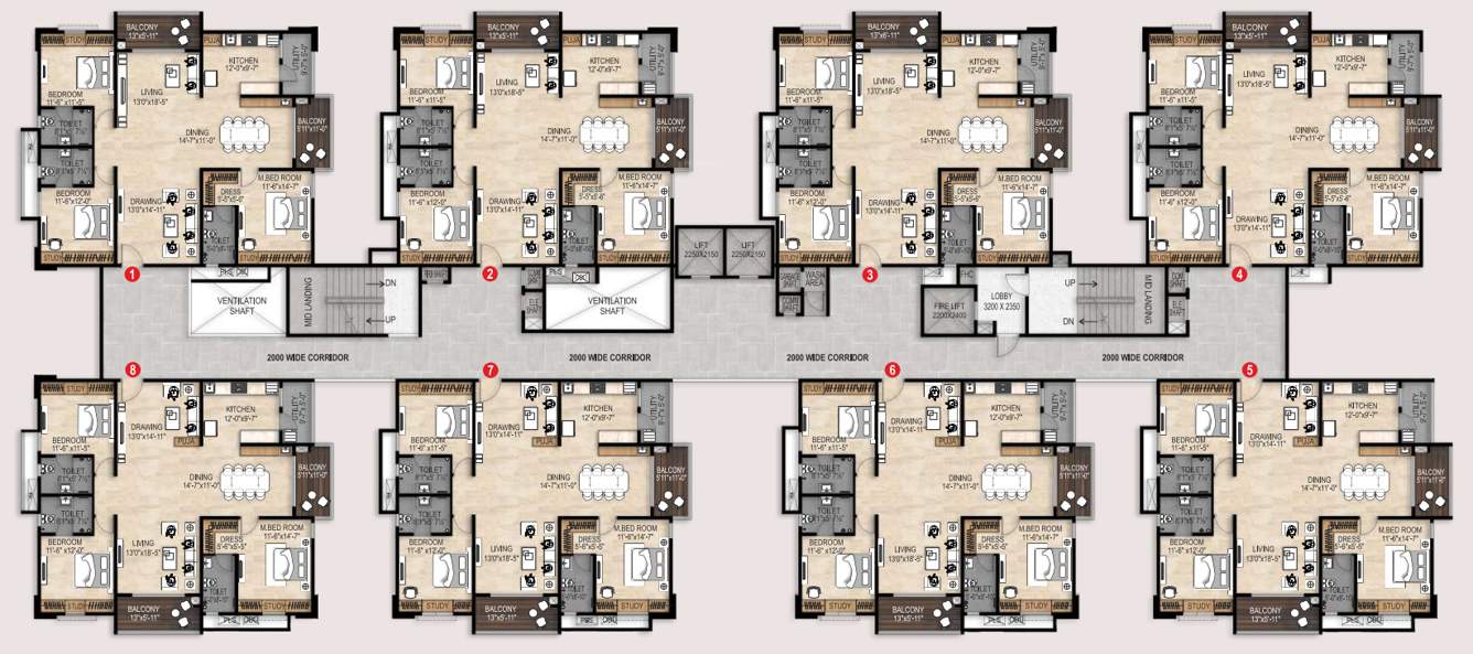  the tamarind Tower A Cluster Plan
