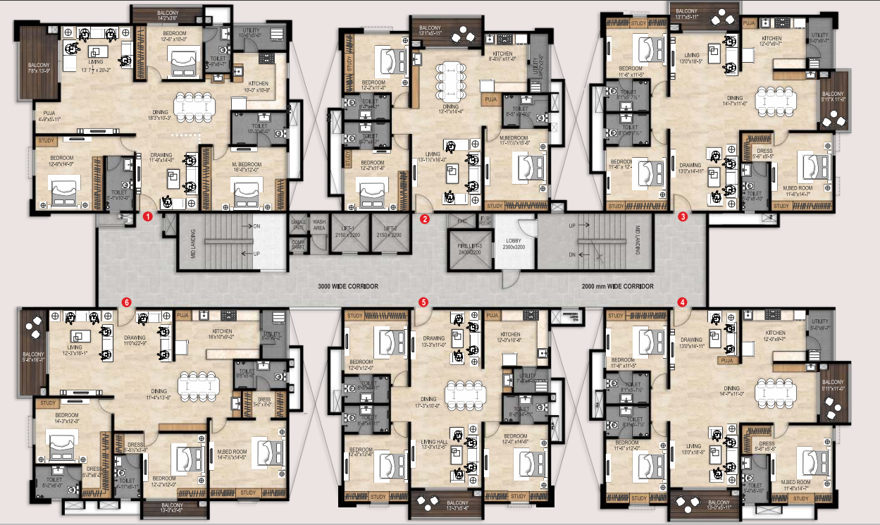  the tamarind Tower B Cluster Plan
