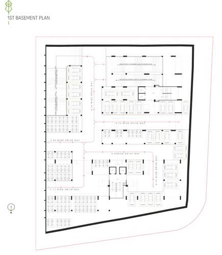 Block A & B Basement Floor Cluster Plan towers Block A & B Basement Floor Cluster Plan