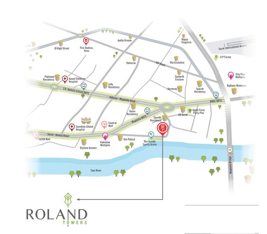 towers Location Plan
