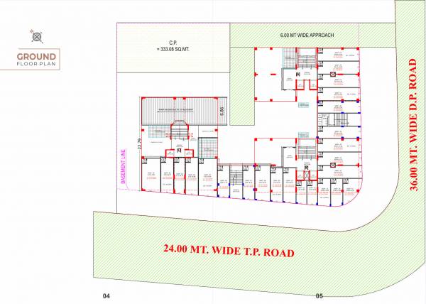 Block A,B & C Ground Floor Cluster Plan green-view-heights Block A,B & C Ground Floor Cluster Plan