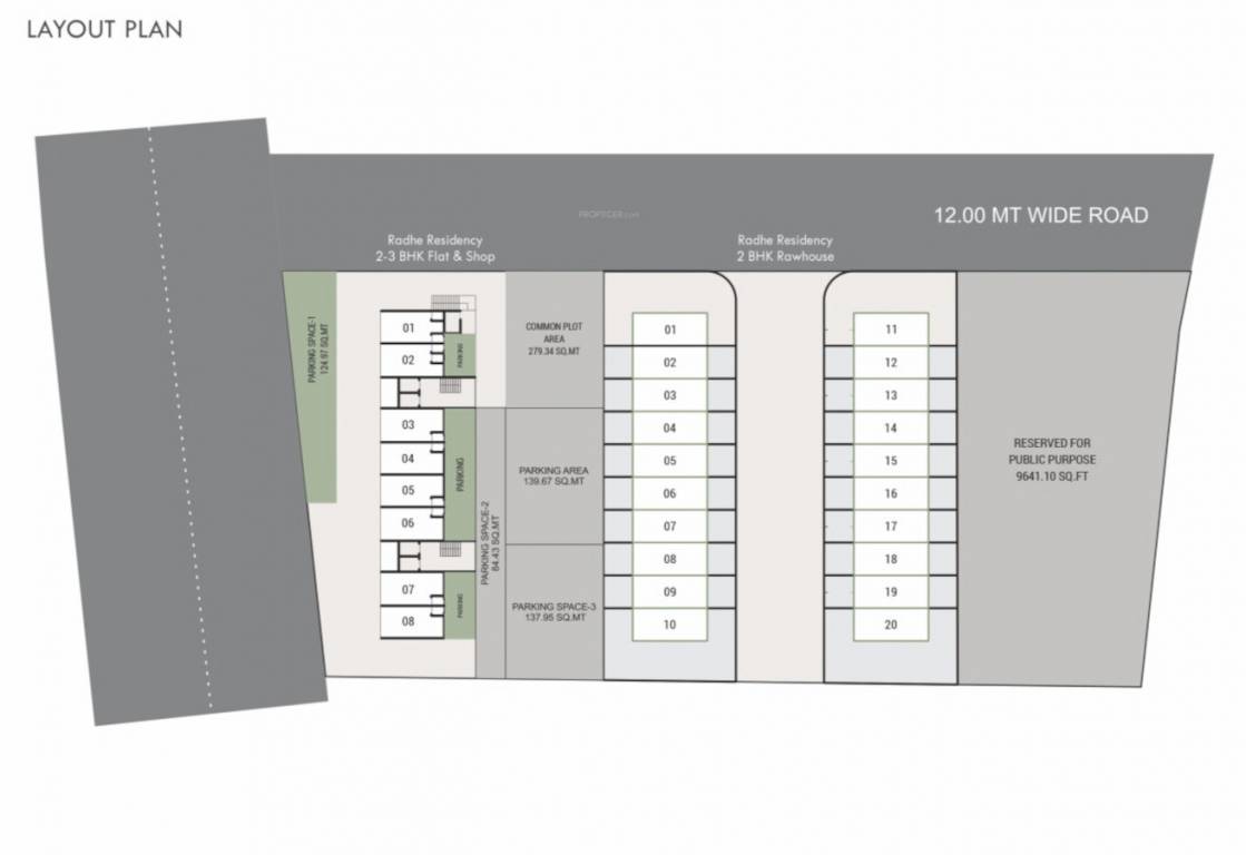  radhe residency appartment Layout Plan