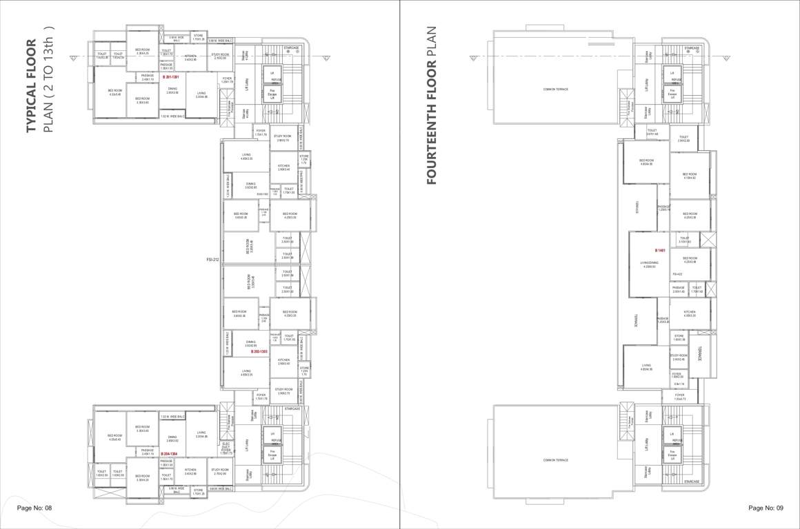  wisteria Wisteria Cluster Plan from 2nd to 14th Floor