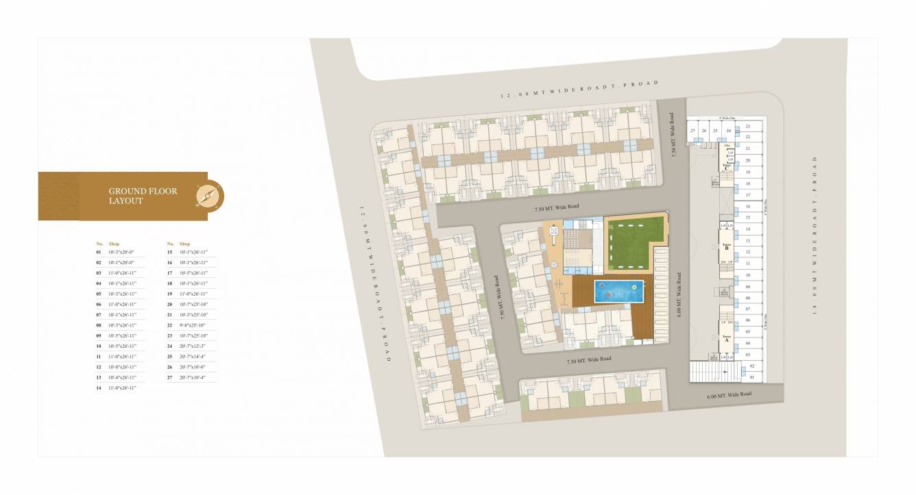  samruddhi saffron Wing B Cluster Plan