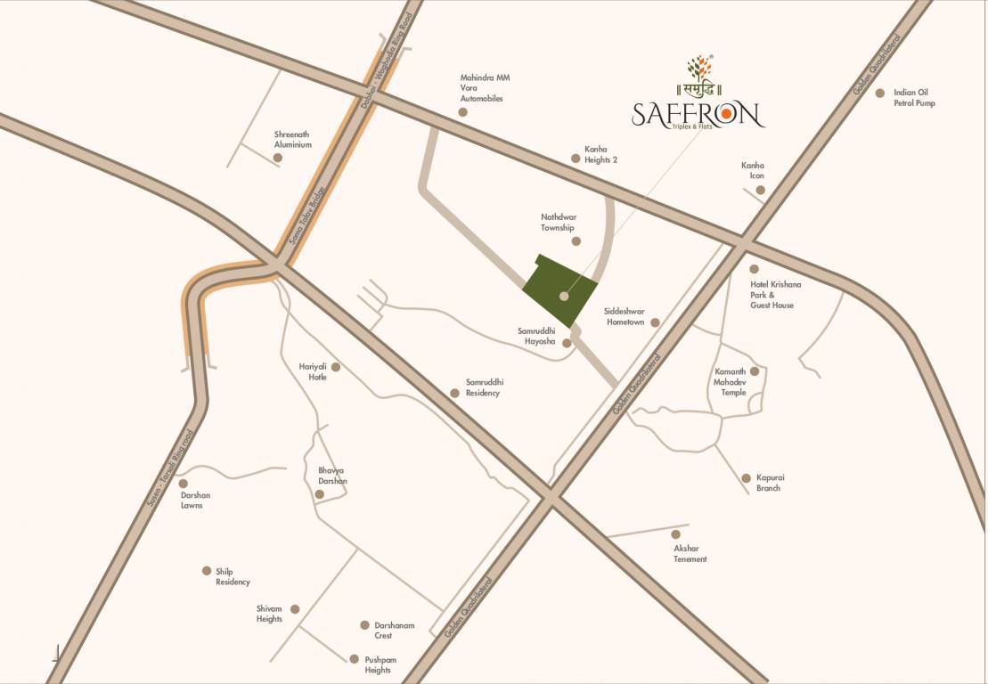 samruddhi saffron Location Plan