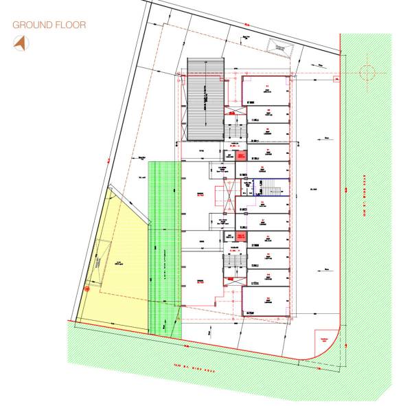  rudransh-heights Block A & B Ground Floor Cluster Plan