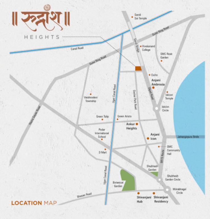 rudransh heights Location Plan