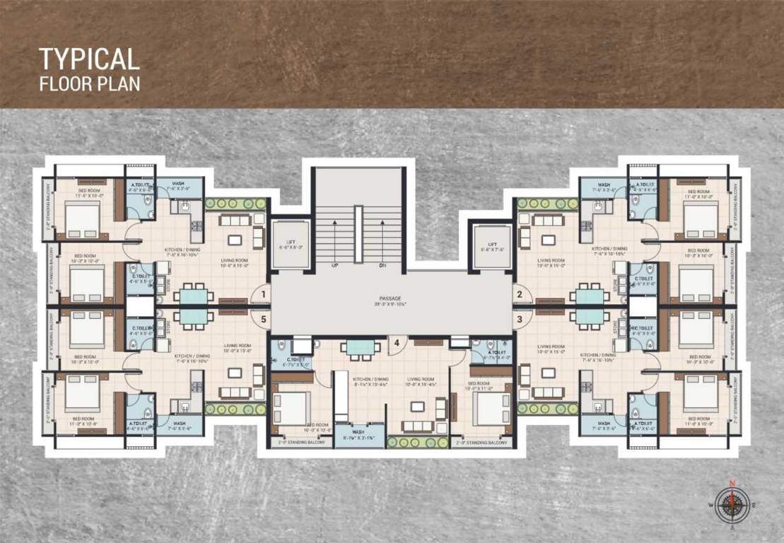  shivalik residency Shivalik Residency Cluster Plan from 1st to 11th Floor