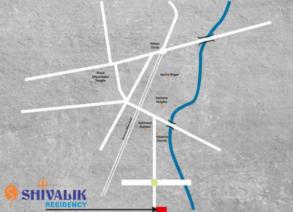  shivalik-residency Location Plan