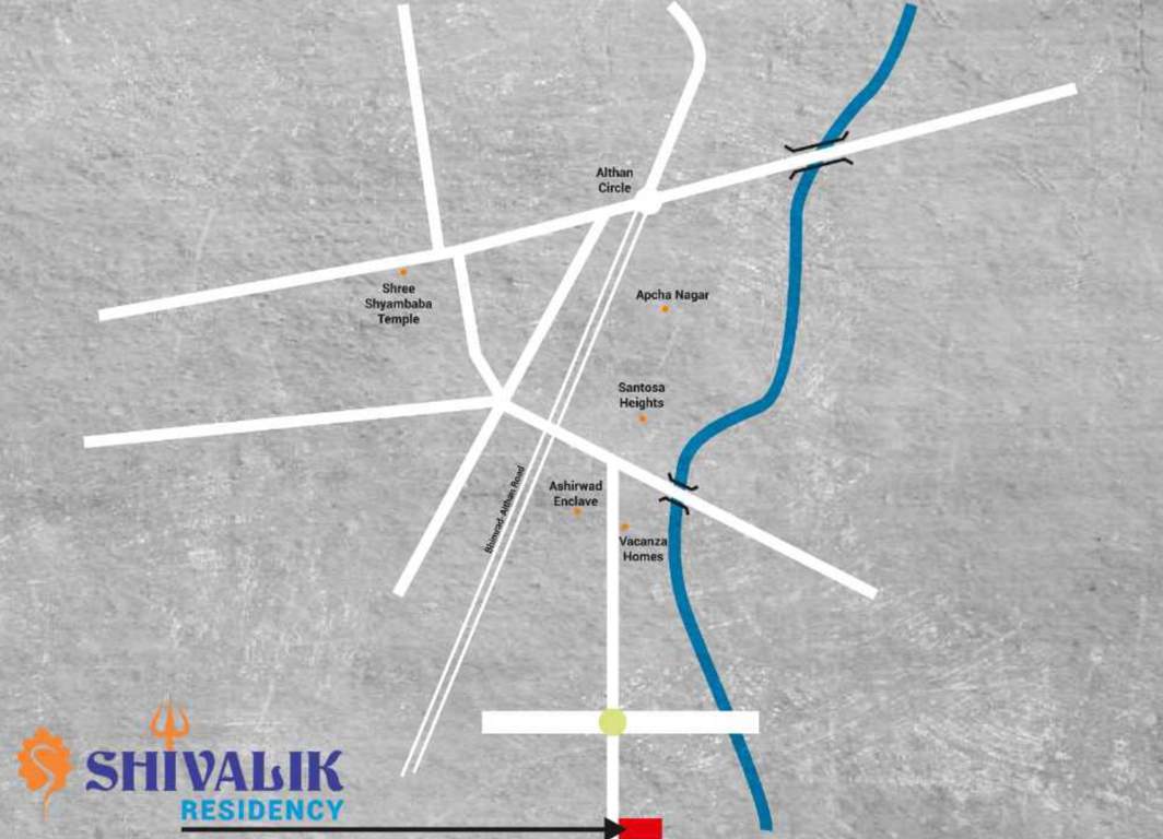  shivalik residency Location Plan