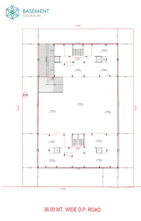  prayosha shine Block A & B Basement Floor Cluster Plan
