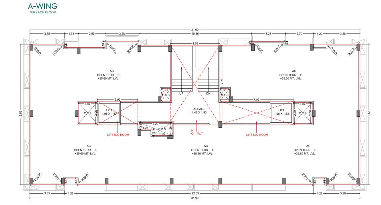  prayosha shine Block A Terrace Floor Cluster Plan