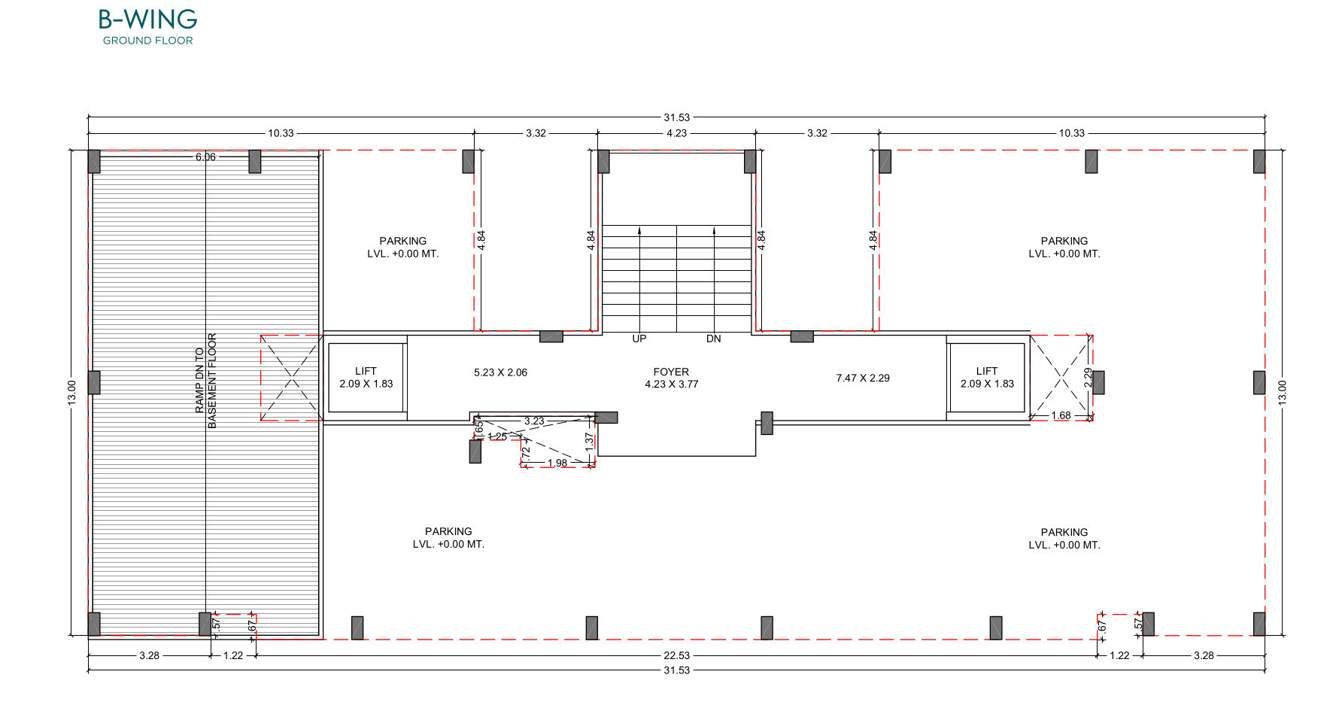  prayosha shine Block B Ground Floor Cluster Plan