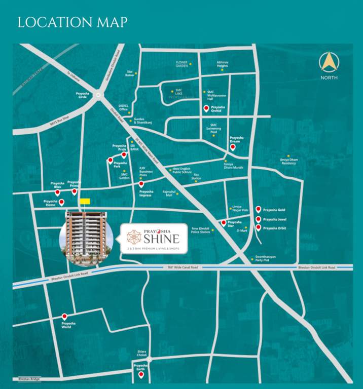  prayosha shine Location Plan