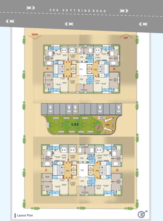 saundarya palace Layout Plan