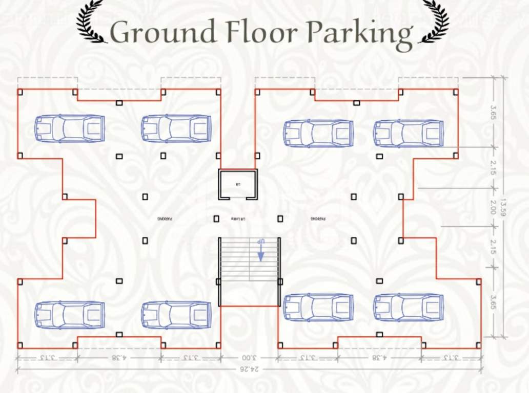  shivam avenue Shivam Avenue Cluster Plan for ground Floor