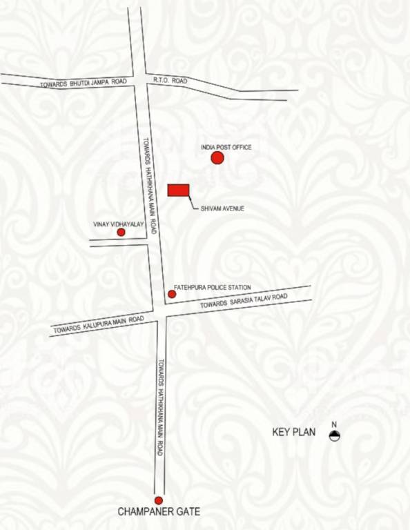  shivam avenue Location Plan