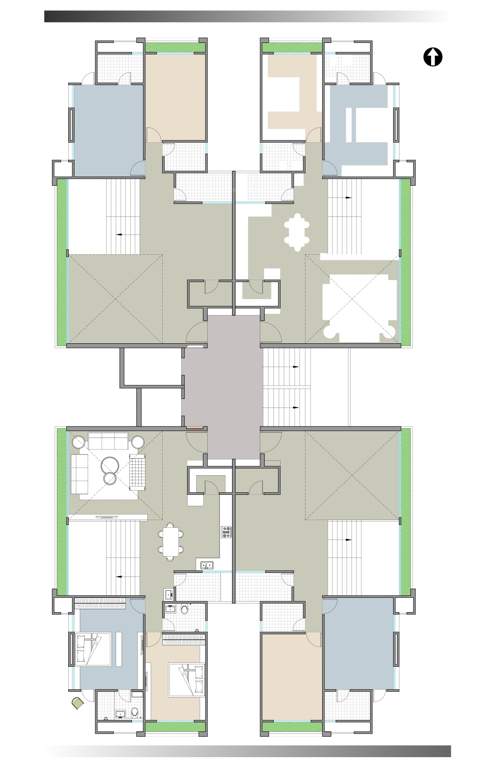  tulip residency Tulip Residency Cluster Plan for 10th Floor