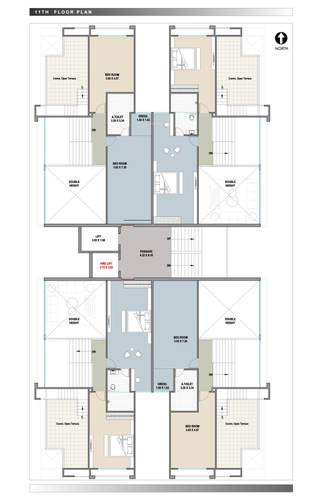  tulip-residency Tulip Residency Cluster Plan for 11th Floor