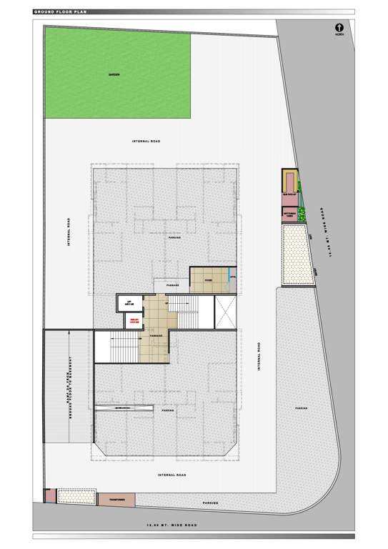  tulip residency Tulip Residency Cluster Plan for ground Floor