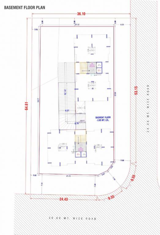  seven luxuria A, B Basement Cluster Plan