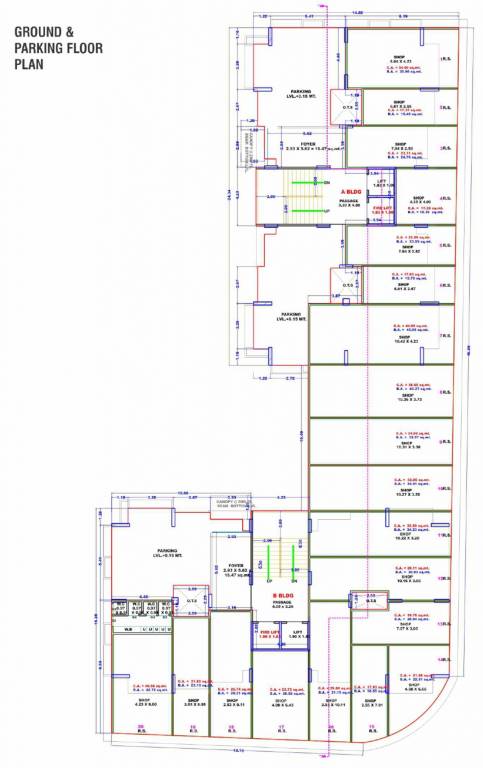  seven luxuria A, B Ground Cluster Plan