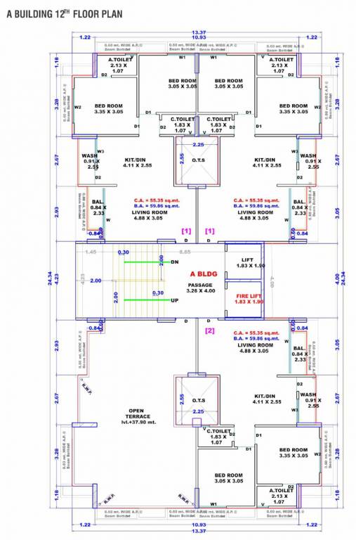  seven luxuria A Cluster Plan For 12th Floor