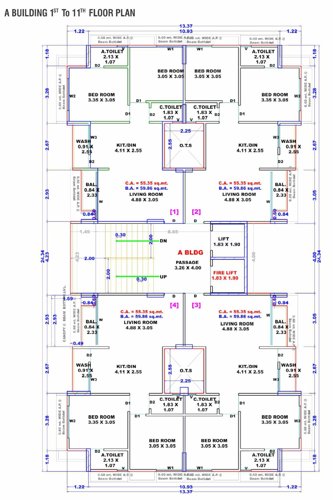 A Cluster Plan From 1st To 11th Floor seven-luxuria A Cluster Plan From 1st To 11th Floor
