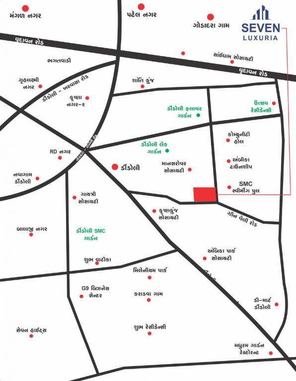 seven luxuria Location Plan