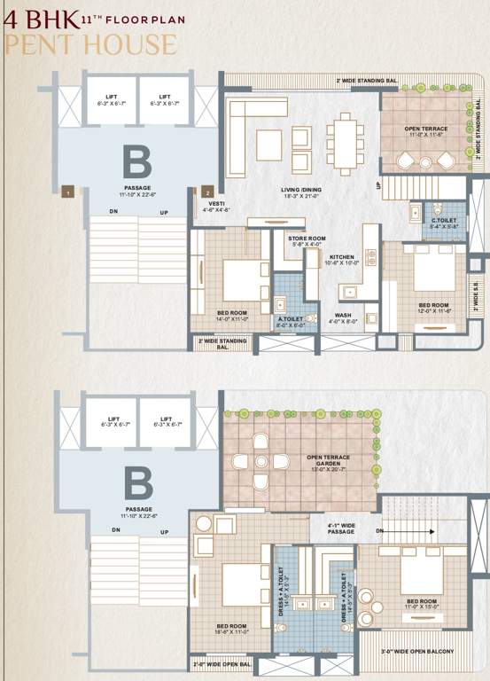  the iconic B Cluster Plan For 11th Floor