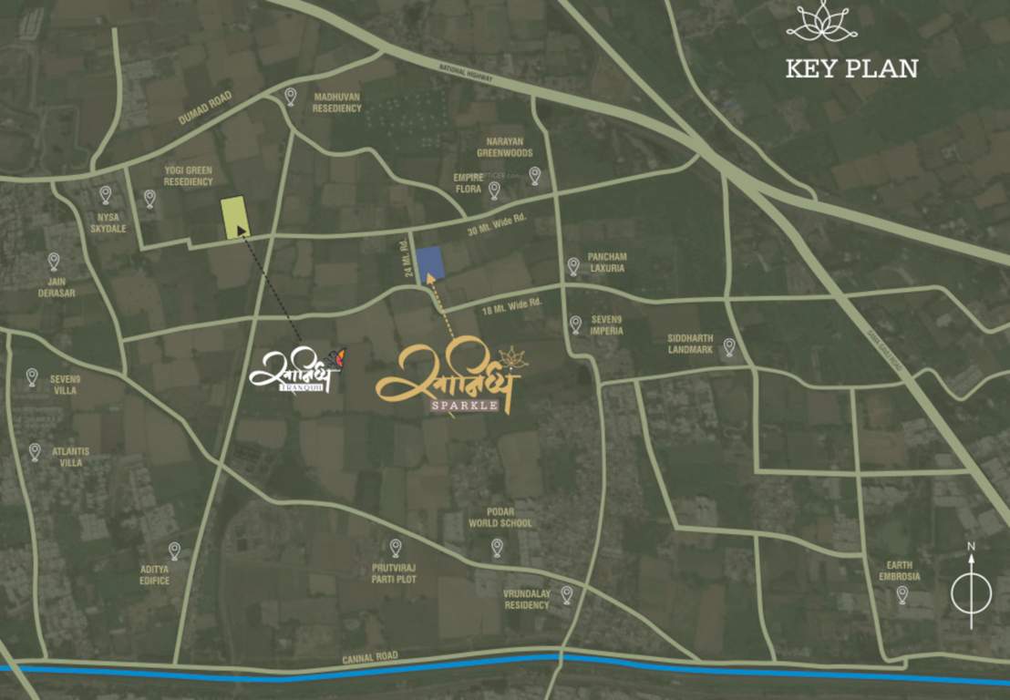  sanidhya sparkle Location Plan