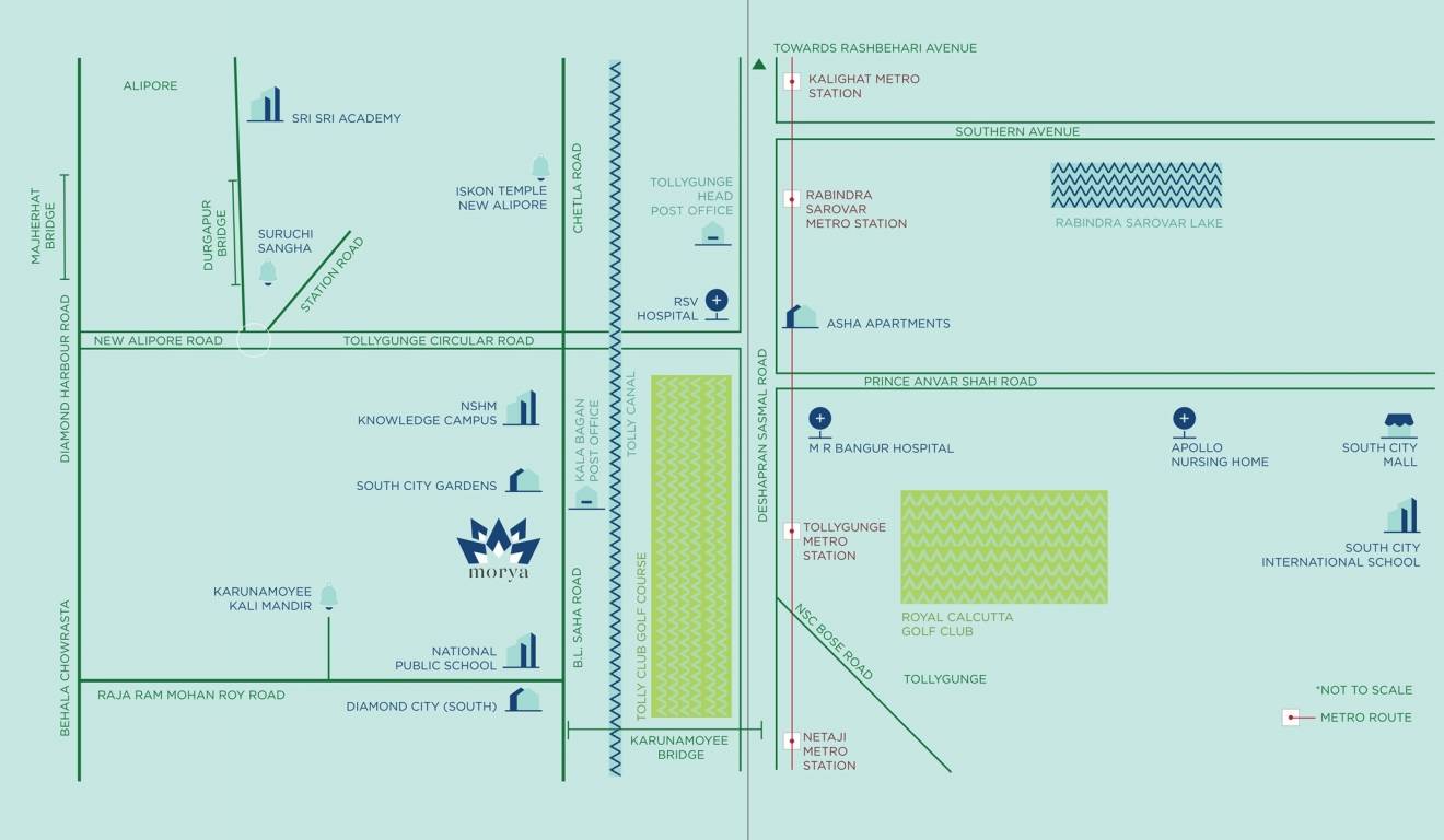 sugam morya Location Plan