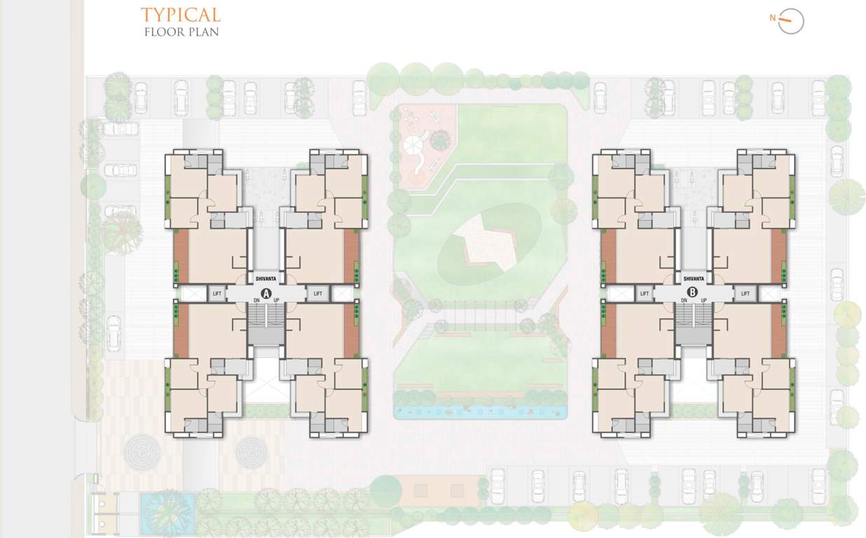 shivanta vivanta Shivanta A To B Typical Cluster Plan