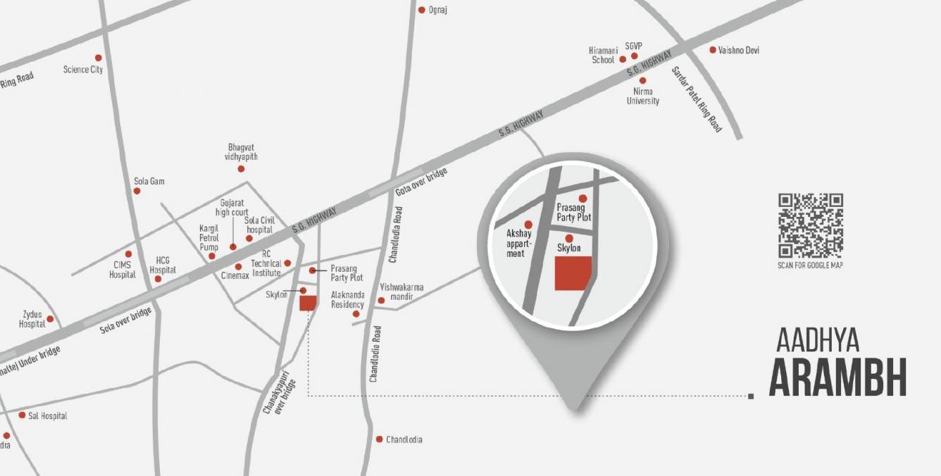  aadhya arambh Location Plan