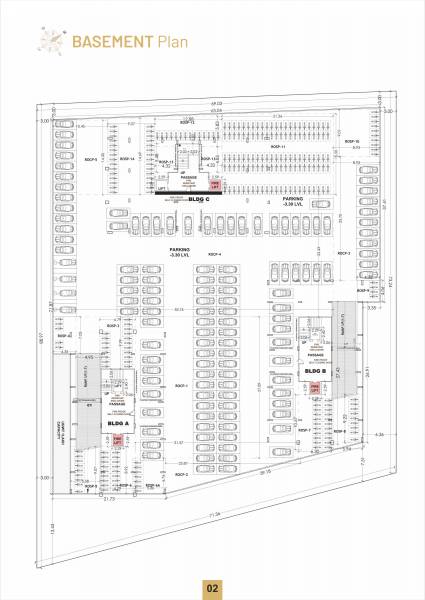  prince-elysium Block A, B And C Cluster Plan for Basement Floor
