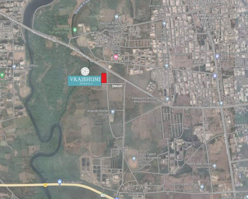  vrajbhumi residency Location Plan