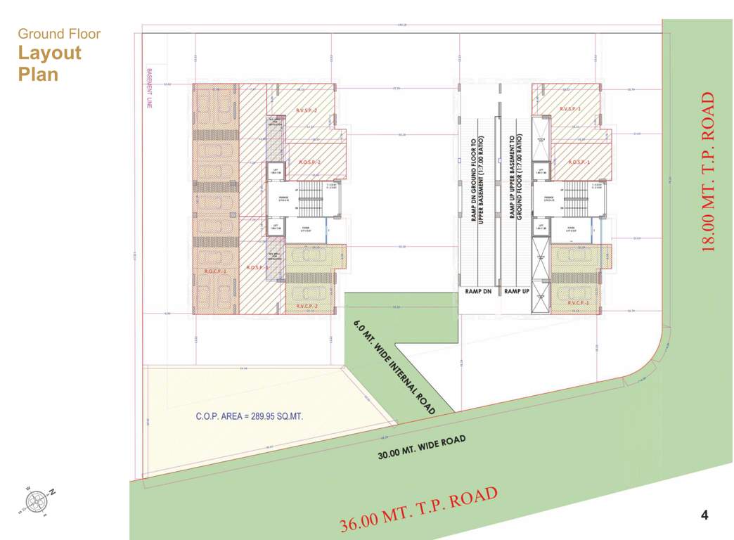  avenue Block A And B Cluster Plan for ground Floor