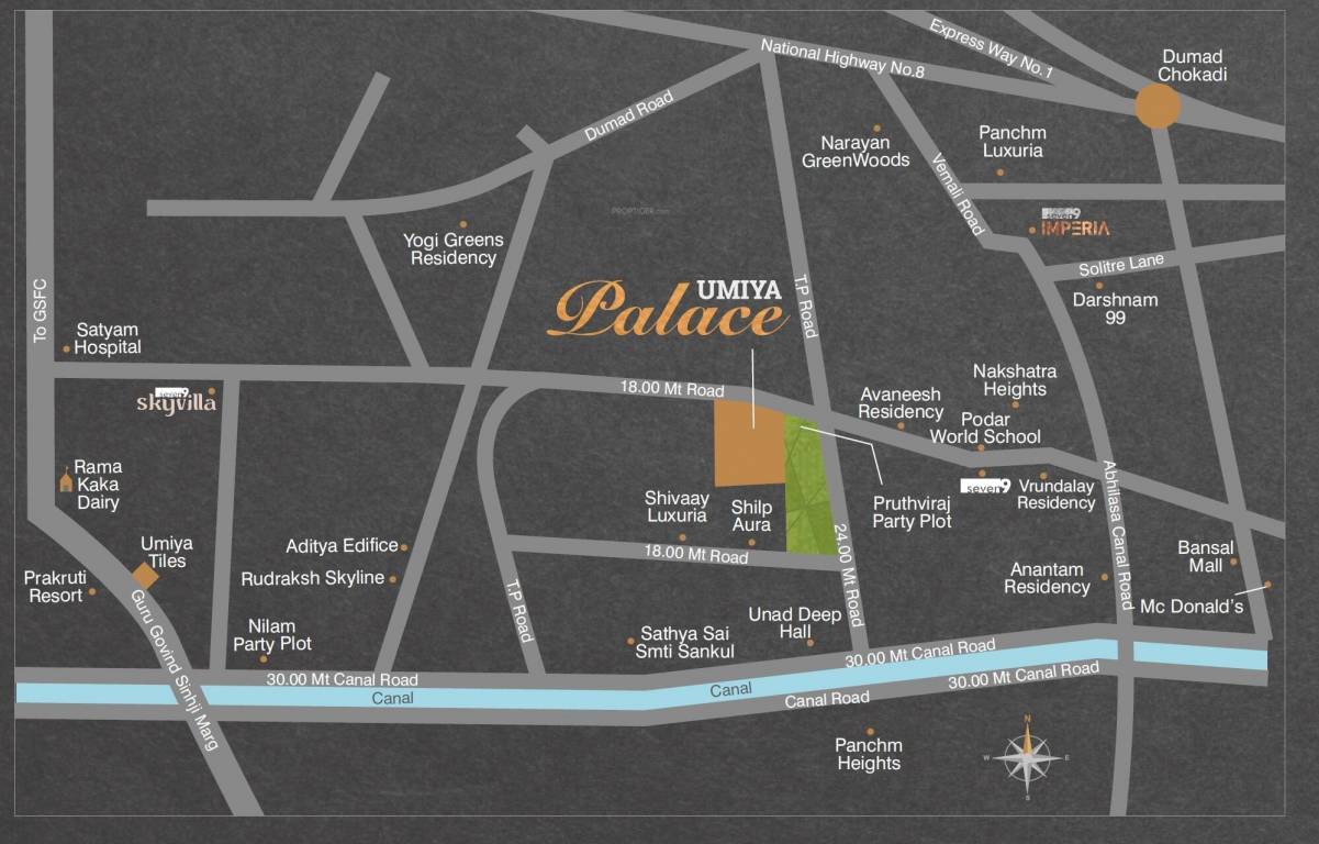  palace Location Plan