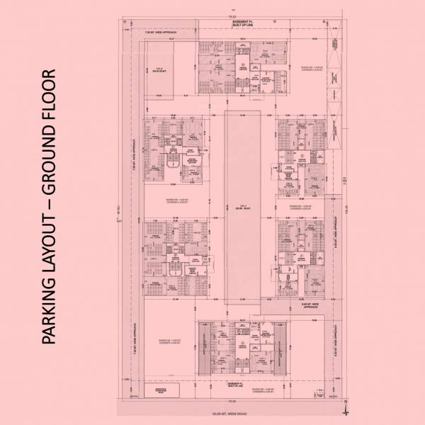  shubham-pearl Block A Parking  Cluster Plan