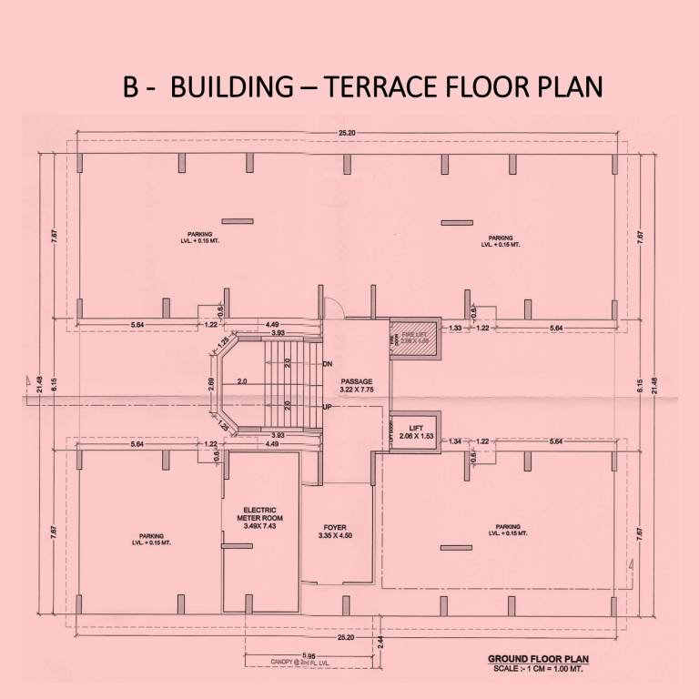  shubham pearl Block B Terrace Cluster Plan