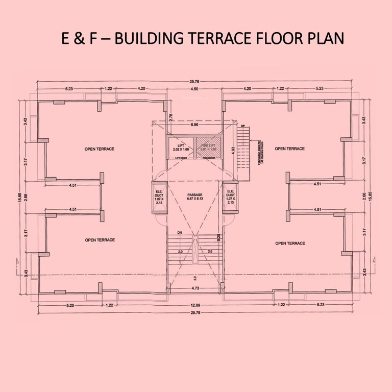  shubham pearl Block E And Block F Terrace  Cluster Plan