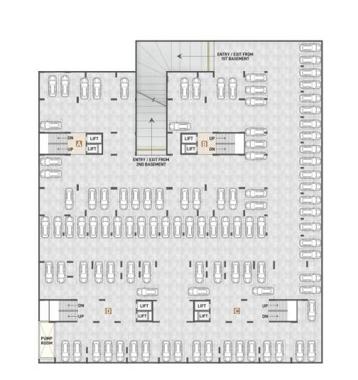  samay aristo Block A Cluster Plan for Basement
