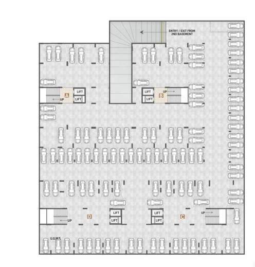  samay aristo Block B Cluster Plan Basement