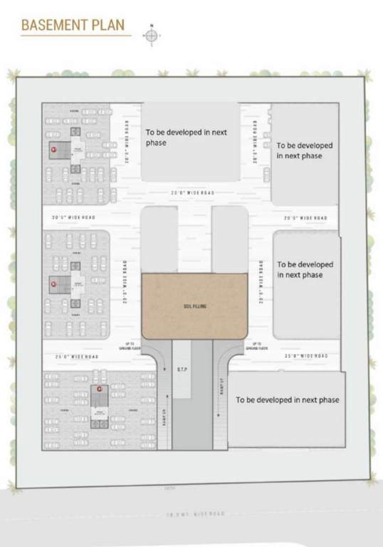  madhav hills A1, B1, B2 Basement Cluster Plan