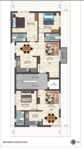  rhea-apartment Rhea Cluster Plan for 2nd Floor