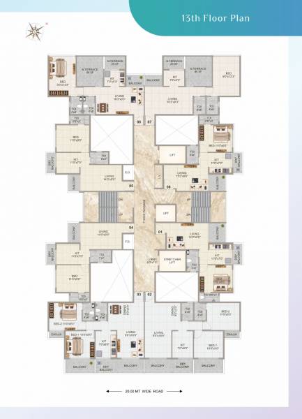  shree-krishna-residency Shree Krishna Residency Cluster Plan